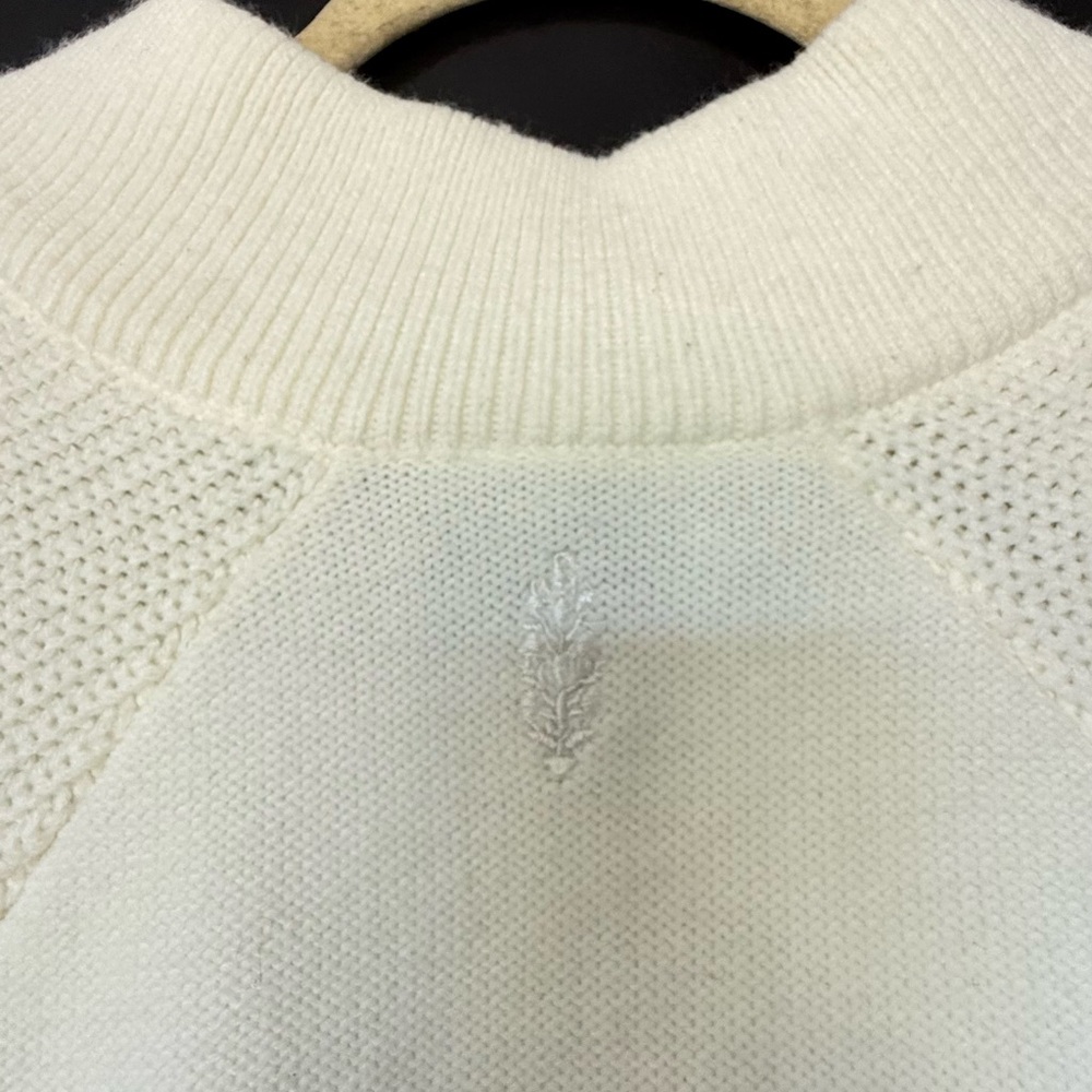Free People Cream Cable-Knit Wide-Leg Pants with Matching Sweater - Picture 5 of 7